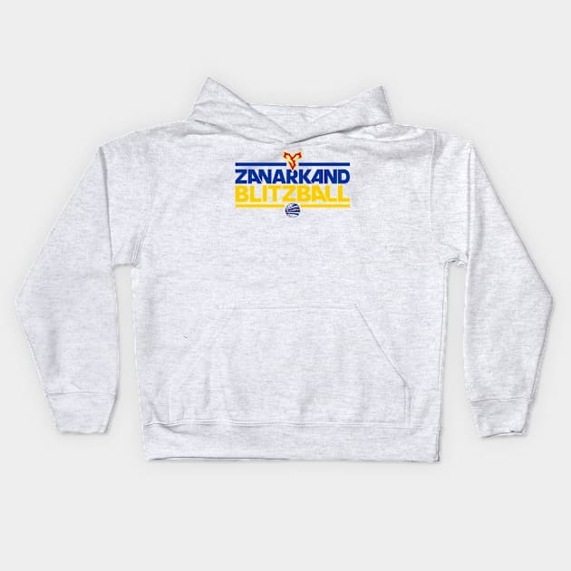 Zanarkand Blitzball (white BG) Kids Hoodie by Lionheartly